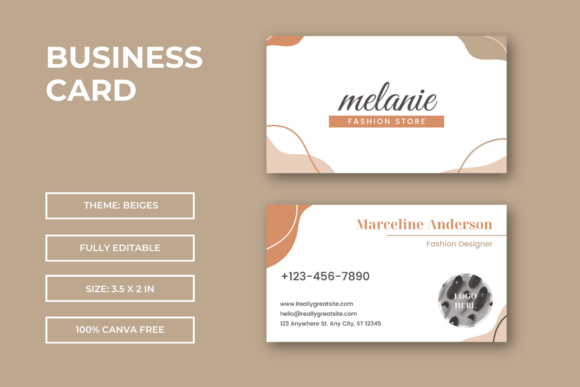Beige Business Canva Card Template: A Modern Solution for Professional Branding