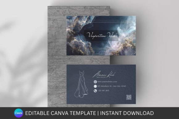 Bridal Business Card Canva Template