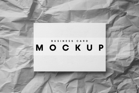 Card on Crumpled Paper Mockup: A Versatile Tool for Creative Presentation