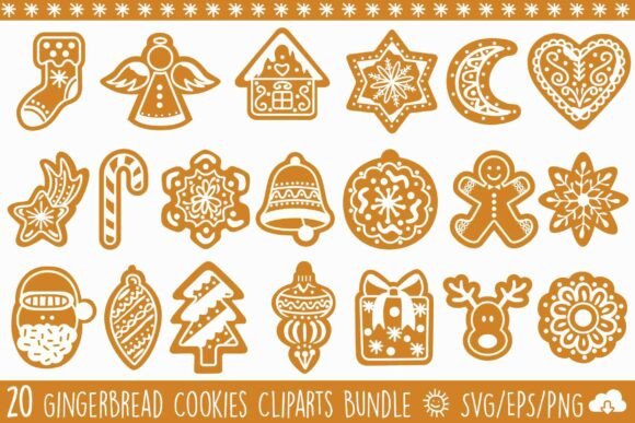 Christmas Gingerbread Cookies Bundle: A Festive Digital Collection for All Your Creative Needs