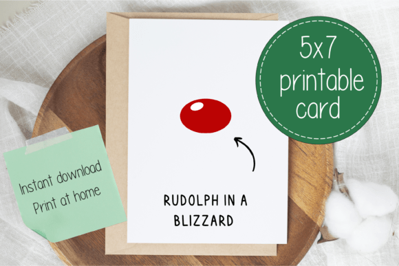 Funny Printable Christmas Card PDF: Spread Holiday Laughs with Ease