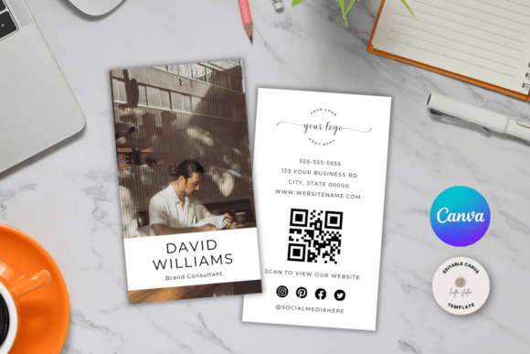 Modern Business Card with Photo: A Digital Solution for Professional Networking