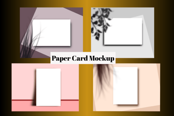 Paper Card Mockup and Paper Card Mockup Frame Template: A Creative Tool for Designers