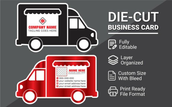 Premium Die-Cut Business Card Design: A Strategic Edge in Professional Communication