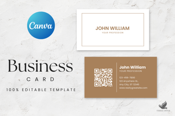 Professional Business Card Designs with Royal Brown Business Card Template