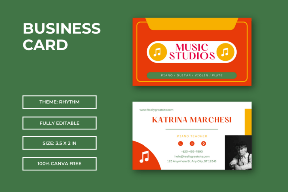 Rhythm Business Card Template