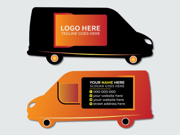 Van Shape Die Cut Business Card: A Unique Way to Showcase Your Automotive Brand